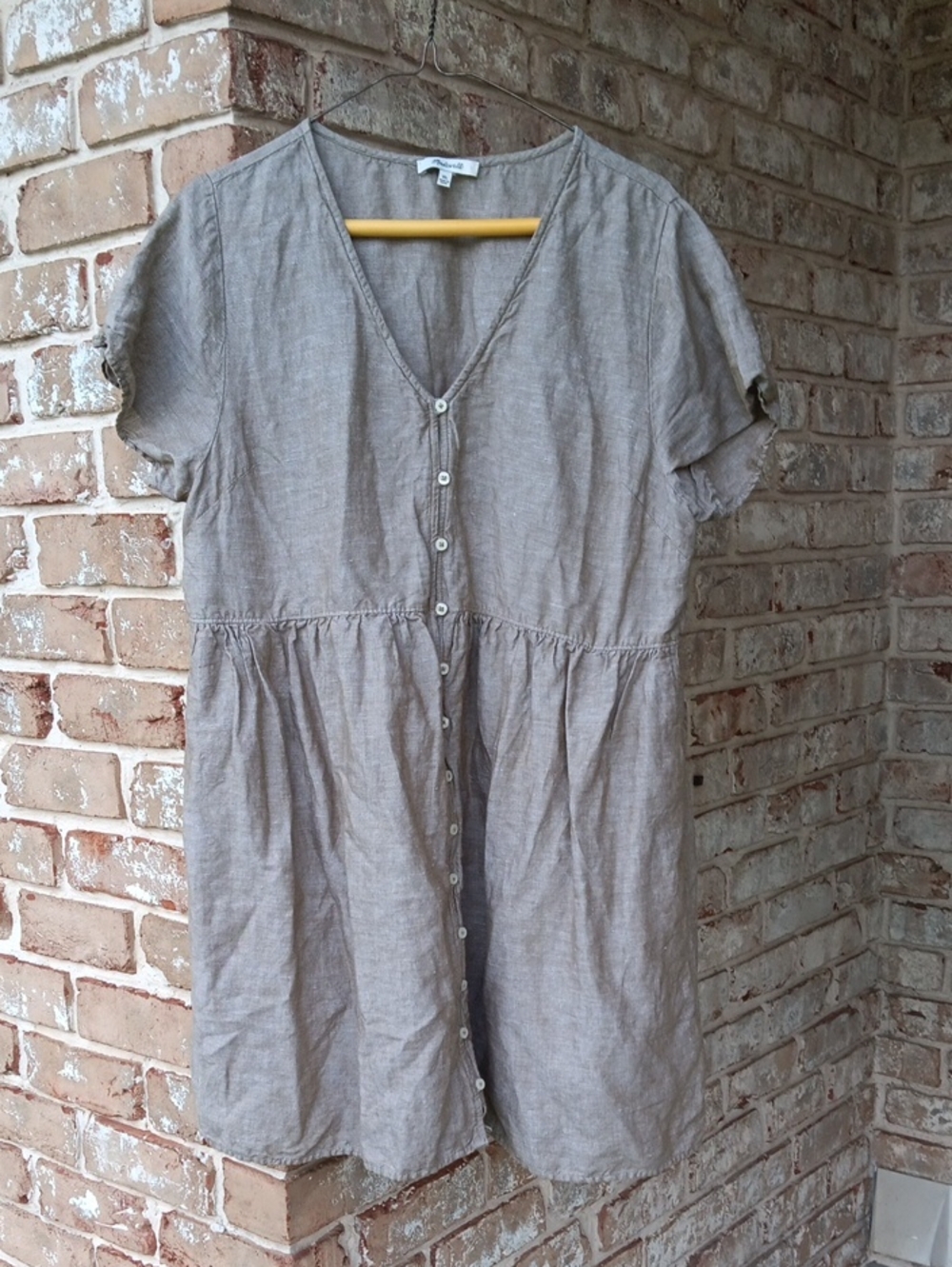 Linen/ Cotton Blend Madewell Dress